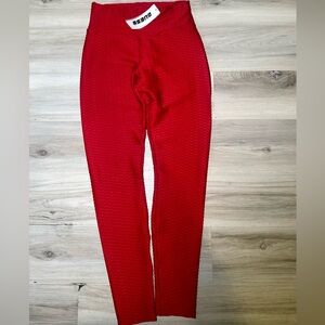 Guess red Textured Leggings med